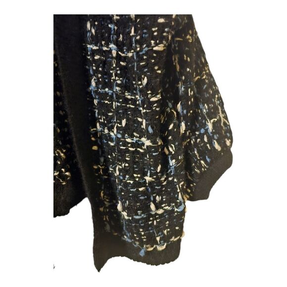 JANICE APPAREL Black Chunky Long Cardigan - One Size Fits Most - Picture 6 of 8